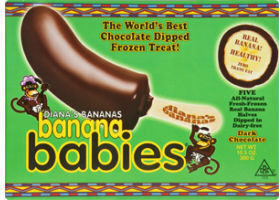 Real Banana Dipped In Dark Chocolate
