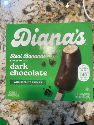 Diana's Dark Chocolate Real Banana Halves, 2.3  Oz, 4 Count
