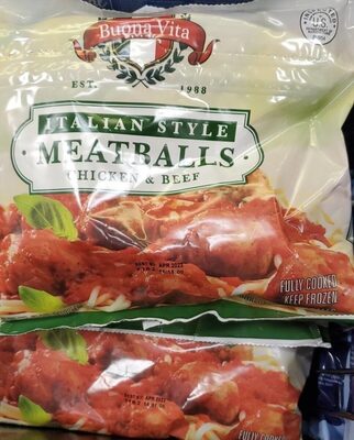 Italian Style Chicken & Beef Meatballs, Italian Style