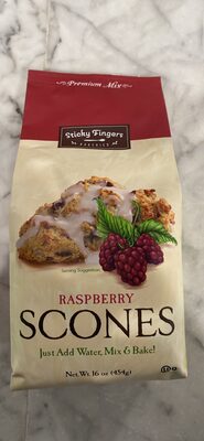 Sticky Fingers Bakeries, Scones Premium Mix, Raspberry, Raspberry