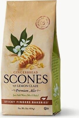 Gingerbread Scones With Lemon Glaze