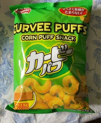 Cheese Flavor Curvee Corn Puff Snack, Cheese
