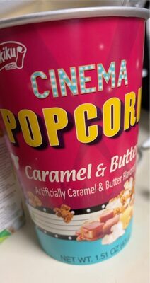 Caramel & Butter Flavored Cinema Popcorn, Caramel & Butter