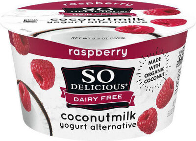 So Delicious Cultured Coconut  Raspberry 5.3oz Made with Organic