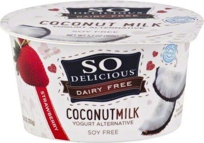 So Delicious Dairy Free Coconutmilk Strawberry Yogurt Alternative 5.3 oz. Cup