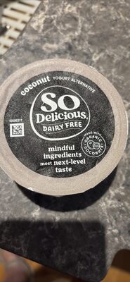 So Delicious Dairy Free Coconutmilk Vanilla Yogurt Alternative 5.3 oz. Cup