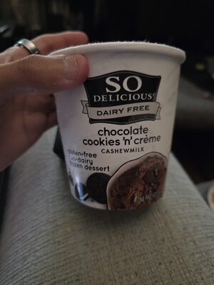 Chocolate Cookies 'N' Cream Cashewmilk Non-Dairy Frozen Dessert, Chocolate; Cookies 'N' Cream