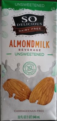 So Delicious Asep Almond 32oz Unsweetened