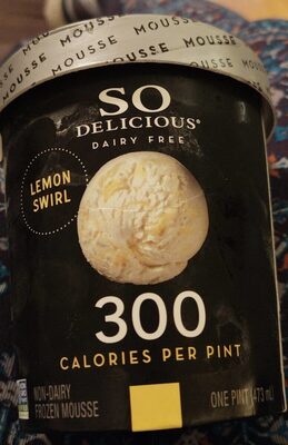 Lemon Swirl Non-Dairy Frozen Mousse, Lemon Swirl
