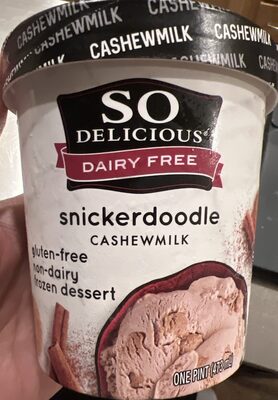 Snickerdoodle Cashewmilk Non-Dairy Frozen Dessert, Snickerdoodle