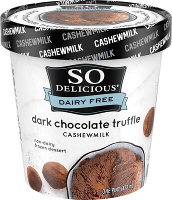 Dark Chocolate Truffle Cashew Milk Non-Dairy Frozen Dessert, Dark Chocolate Truffle
