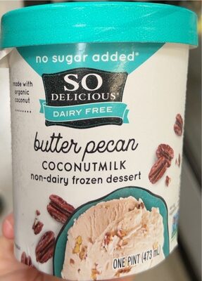 Butter Pecan Coconutmilk Non-Dairy Frozen Dessert, Butter Pecan