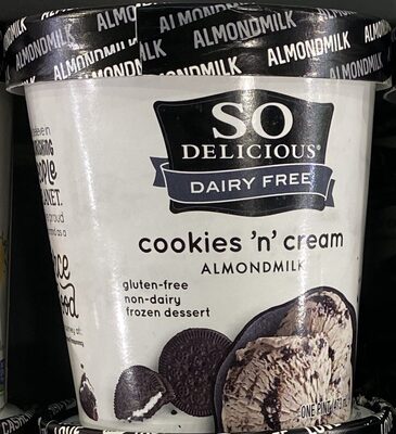Cookies 'N' Cream Almondmilk Non-Dairy Frozen Dessert, Cookies 'N' Cream