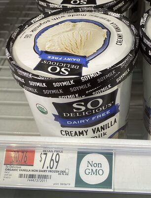 So Delicious Frozen Soy Creamy Vanilla