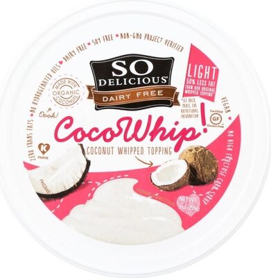 So Delicious Frz Coco Whip 9oz Lite