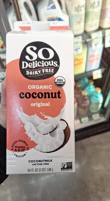 So Delicious Organic Coconut Milk Original 64oz, ESL