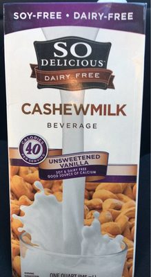 Unsweetened Vanilla Cashewmilk, Unsweetened Vanilla