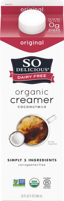 So Delicious Coconut Milk Creamer 32oz Original, Extended Shelf Life