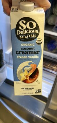 So Delicious Dairy Free Coconut Milk French Vanilla Creamer 32oz