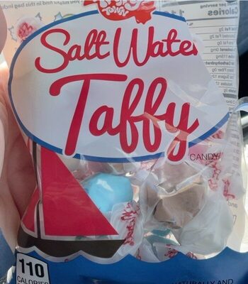 Banana Watermelon Raspberry Chocolate Cherry Vanilla Salt Water Taffy Candy, Banana Watermelon Raspberry Chocolate Cherry Vanilla