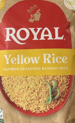 Yellow Saffron & Turmeric Seasoned Basmati Rice, Yellow