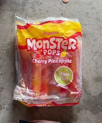 Monster Sugar Free Slushed Pops, Cherry-Pineapple