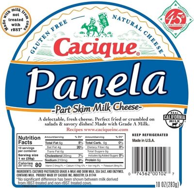 Part Skim Milk Cheese, Panela