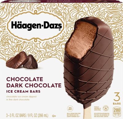 Chocolate Dark Chocolate Ice Cream Dipped In Rich Dark Chocolate Ice Cream Bars, Chocolate Dark Chocolate