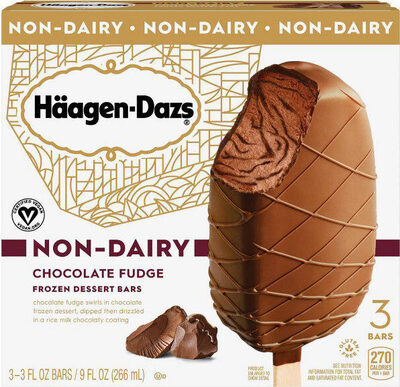 Chocolate Fudge Swrils In Chocolate Frozen Dessert, Dipped Then Drizzled In A Rice Milk Chocolaty Coating Non-Dairy Frozen Dessert Bars, Chocolate Fudge