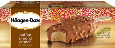 Coffee Almond Toffee Crunch Ice Cream Bar, Coffee Almond Toffee Crunch