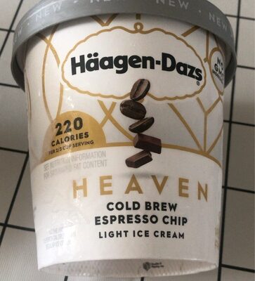 Heaven Cold Brew Espresso Chip Light Ice Cream, Heaven Cold Brew Espresso Chip