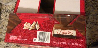 Peppermint Bark Chocolate Cookie Topped With Peppermint Swirl Ice Cream And Peppermint Bark Pieces, Dipped In Luscious Dark Chocolate Cookie Squares Bars, Peppermint Bark