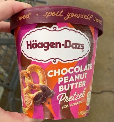 Chocolate Peanut Butter Pretzel Ice Cream, Chocolate Peanut Butter