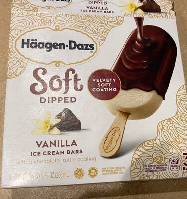 Vanilla Ice Cream With A Chocolate Truffle Coating Soft Dipped Ice Cream Bars, Vanilla
