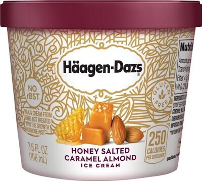 Honey Salted Caramel Almond Ice Cream, Honey Salted Caramel Almond