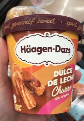 Dulce De Lechi Churro Ice Cream, Dulce De Leche Churro