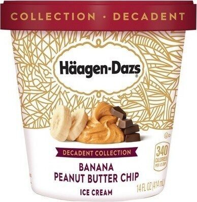 Banana Peanut Butter Chip Ice Cream, Banana Peanut Butter Chip
