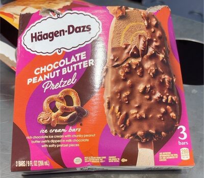 Chocolate Peanut Butter Rich Chocolate Ice Cream With Chunky Peanut Butter Swirls Dipped In Milk Chocolate With Salty Pretzal Pieces Ice Cream Bars, Chocolate Peanut Butter