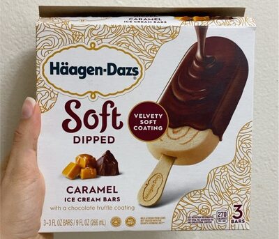 Caramel Ice Cream Bars With A Chocolate Truffle Coating, Caramel