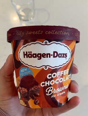 Coffee Chocolate Brownie Ice Cream, Coffee; Chocolate