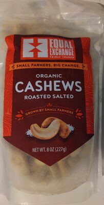 Roasted Salted Organic Cashews, Roasted Salted