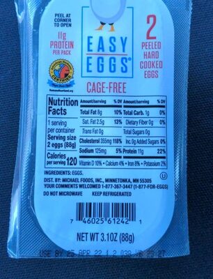 Cage-Free Peeled Hard Cooked Eggs