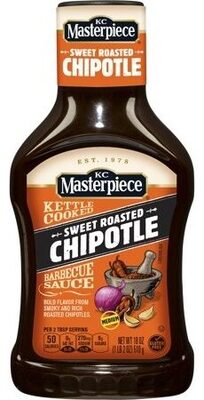 Kettle Cooked Barbecue Sauce, Sweet Roasted Chipotle, Medium