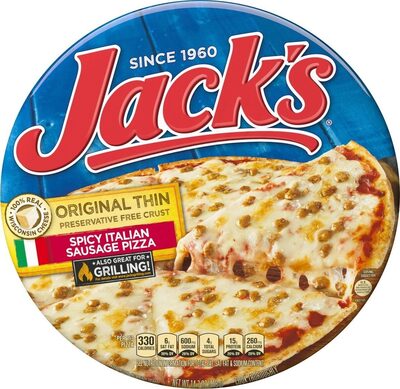 Spicy Italian Sausage Original Thin Crust Pizza, Spicy Italian Sausage