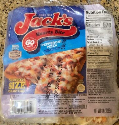 Pepperoni Hearty Bite Pizza, Pepperoni