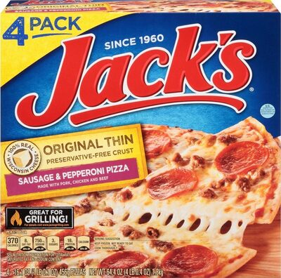 Sausage & Pepperoni Original Thin Pizza, Sausage & Pepperoni