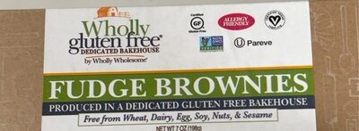 Wholly Gluten Free By Wholly Wholesome Fudge Brownies, 7 Oz