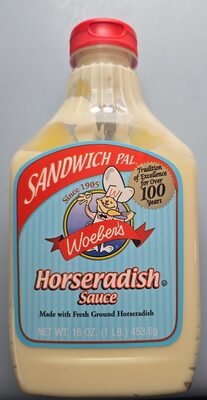 Woeber's, Sandwich Pal, Sauce, Horseradish, Horseradish