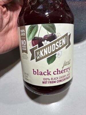 Just Black Cherry No Added Sugar 100% Black Cherry Juice, Just Black Cherry
