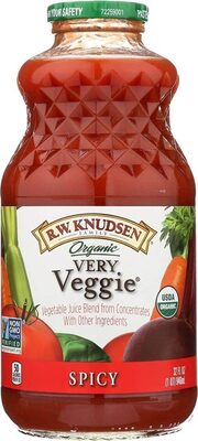 R.W. Knudsen, Spicy Vegetable Juice Blend, Very Veggie, Very Veggie